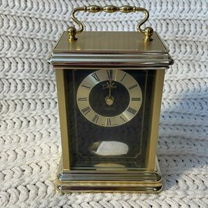Quartz Carriage Desk Clock West Germany